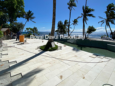 Balinese Limestone Tile Project at Fiji Island